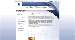 Desktop Screenshot of abetterchoicehomecare.org